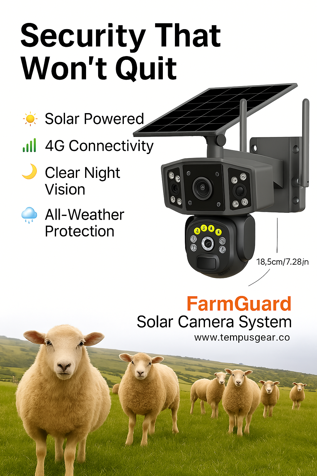 FarmGuard Solar 4K Camera System